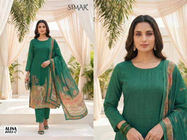 Glossy simar alina Dress material wholesalers in Mumbai